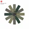 TFA Dostmann 60.3020.04 quartz wandklok 400 mm olijfgroen slepende secondewijzer