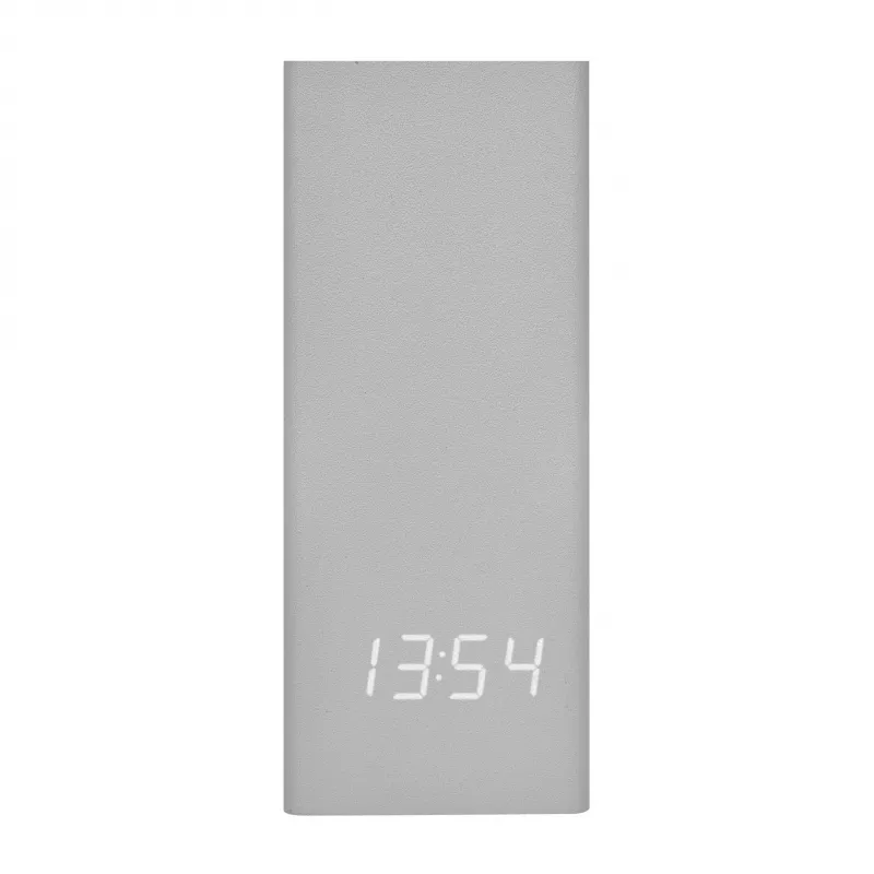 TFA Dostmann 60.2041.15 quartz tafelklok grijs geel