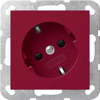 Gira 4418108 SCHUKO-stopcontact 30° met verhoogde aanraakbeveiliging, System 55, reinwit