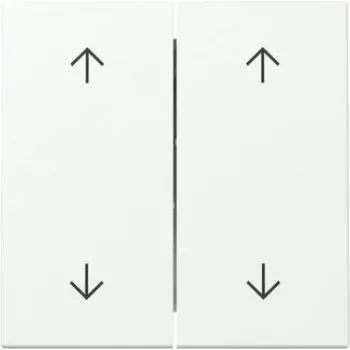 Gira System 55 Wip met twee pijlen, zuiver wit mat 329727