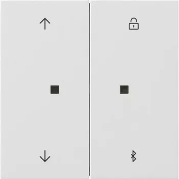 Gira System 3000 jaloezie- en rolluik-tijdschakelklok met Bluetooth, reinwit glanzend 5367112