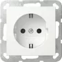 Gira 418027 SCHUKO SRK System 55 stopcontactinzet, reinwit glanzend