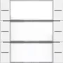 GIRA 577327 wippenset 3-voudig zwart mat voor touch sensor 4, System 55