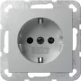 Gira SCHUKO stopcontact met LED-oriëntatielicht en shutter, reinweiß 475526