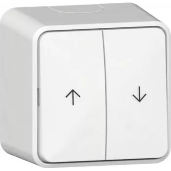 GIRA opbouw wipschakelaar 315913, jaloeziebesturing, reinweiß zijdeglans