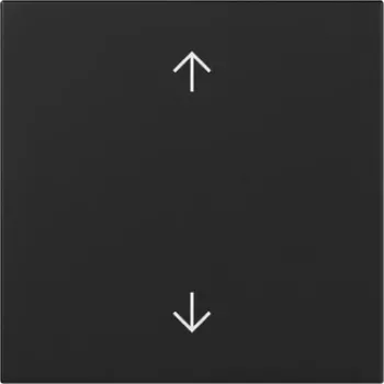 GIRA wip met pijlsymbolen op/neer, zwart mat, System 55 3616005