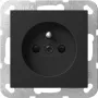 Gira 4485005 Schuko stopcontact met randaarde en geïntegreerde shutter, System 55, reinweiß