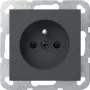 Gira 448528 Schuko stopcontact met randaarde, System 55, reinweiß
