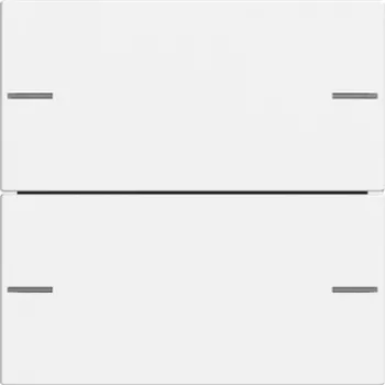 GIRA 575227 wippenset 2-voudig voor touch sensor 4, System 55, zuiverwit glanzend