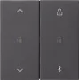Gira System 3000 jaloezie- en rolluik-tijdschakelklok Bluetooth antraciet 536728