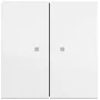Gira System 55 wipschakelaarafdekking, 2-voudig, zuiverwit glanzend (RAL 9010) 363170