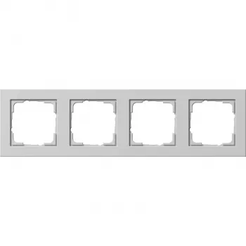 Gira Standard 55 afdekraam, 4-voudig, grijs 021437
