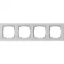 Gira Standard 55 afdekraam, 4-voudig, grijs 021437