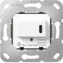 Gira SCHUKO stopcontact inzetstuk met USB Type-C PD, 16 A, 250 V, inbouw, zwart 236200