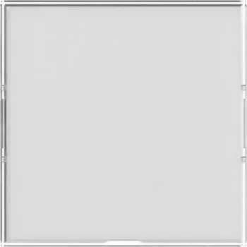 Gira System 55 wipschakelaarafdekking, zuiverwit glanzend, enkelvoudige wip, clip-on 367600