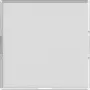 Gira System 55 wipschakelaarafdekking, zuiverwit glanzend, enkelvoudige wip, clip-on 367600