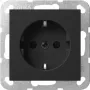 Gira System 55 SCHUKO stopcontact met klepdeksel, verhoogde aanraakbeveiliging, zuiverwit glanzend 4183005
