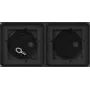 Gira System 106 inbouwbehuizing 2-voudig, zwart 551200