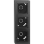 Gira opbouwbehuizing 3-voudig frame zwart mat 106309