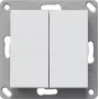 Gira draadloze wandtaster, batterijloos, 2-voudig, reinwit mat, 242227