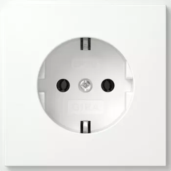 Gira TX_44 Schuko stopcontact 1-voudig inbouw 16 A 250 V reinwit glanzend 418866