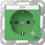 Gira SCHUKO stopcontact met controlelampje en kinderveiligheid, reinwit glanzend (System 55) 4452107