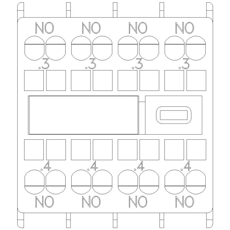 Siemens SIRIUS hulpschakelaarblok 4 maakcontacten (3RH2911-2FA40)