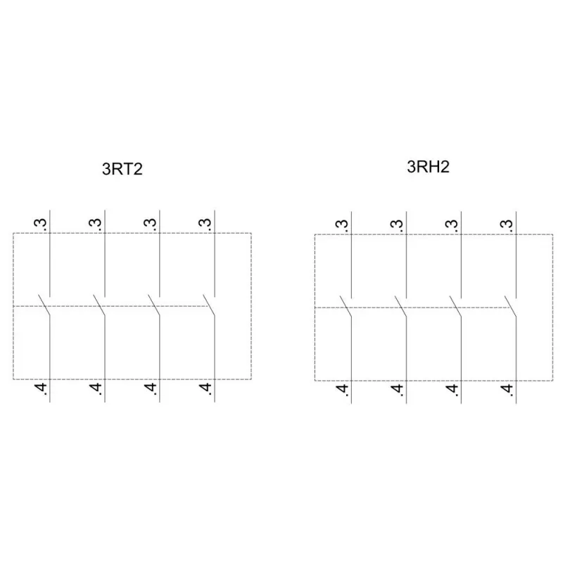 Siemens SIRIUS hulpschakelaarblok 4 maakcontacten (3RH2911-2FA40)