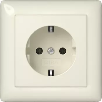 Gira 444001 SCHUKO stopcontact Standard 55, reinwit glanzend, 16 A, 250 V, inbouwmountage