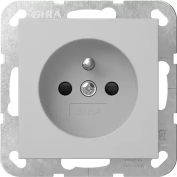 GIRA 4485015 Schuko-stopcontact met randaarde, System 55, reinwit glanzend