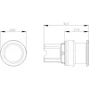 Siemens SIRIUS ACT paddenstoeldrukknop-frontpaneel, kunststof, groen, 40 mm, tastsend 3SU1000-1AD40-0AA0