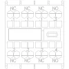 Siemens SIRIUS hulpcontactblok 1NO+3NC, frontmontage, schroefklemmen, 3RH2911-2HA13