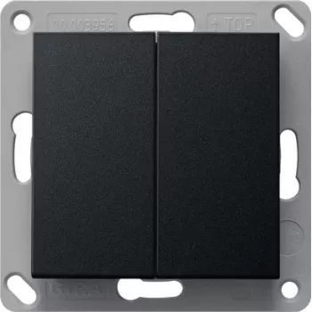 Gira BT wandzender 2-voudig zwart 2462005