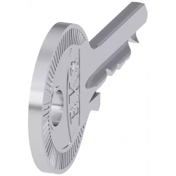 Siemens SIRIUS ACT sleutel voor sleutelschakelaar, sluitnummer S1, metaal, zilver 3SU19500FD800AA0
