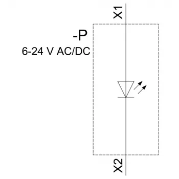 SIEMENS SIRIUS ACT LED-module, geïntegreerde LED, rood, 6-24V AC/DC, schroefklem 3SU14011BG201AA0