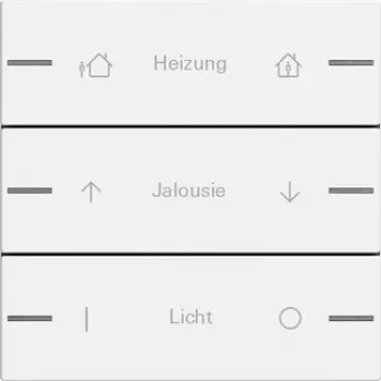Gira 576327 wipset voor Touch Sensor 3, 3 afzonderlijke functies, zuiver wit