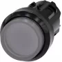 Siemens SIRIUS ACT 3SU1001-0BB70-0AA0 frontelement voor verlichte drukknop, kunststof, helder