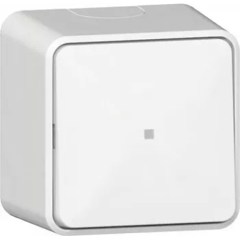GIRA wipschakelaar 311613 met controlefunctie, wisselschakelaar, opbouw, zuiverwit