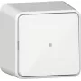 GIRA wipschakelaar 311613 met controlefunctie, wisselschakelaar, opbouw, zuiverwit