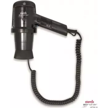 Starmix handhaardroger HFTW 16 met wandhouder, zwart 012964