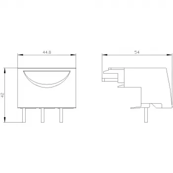 Siemens SIRIUS 3RV19275AA00 verbindingsmodule voor 3RV2 motorbeveiligingsschakelaars en 3RT2 contactors, bouwgrootte S0, 3-polig