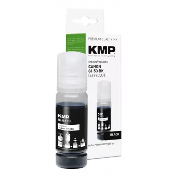 KMP PRINTTECHNIK navulinkt voor Canon GI-53BK, zwart, 60 ml, compatibel 1583,0001