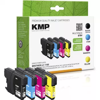 KMP MULTIPACK B78V compatibele inktpatronen multipack - zwart, cyaan, magenta, geel - voor Brother DCP-6690CW, MFC-5890CN, MFC-5895CW, MFC-6490CW, MFC-6890CDW