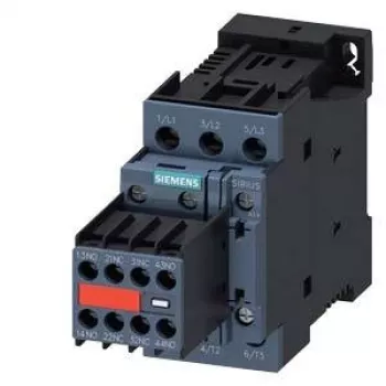 Siemens SIRIUS 3RT2 vermogenscontactor 11kW/400V 2NO+2NC 24V DC spoel, schroefklemmen, IP20 3RT20261BB443MA0