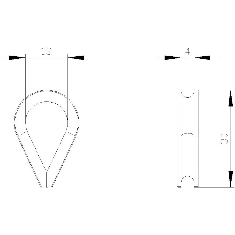 Siemens SIRIUS 3SE7 kabelrol, verzinkt staal, 4-pack (3SE7930-1AD)