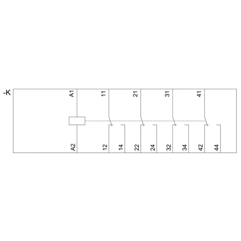 Siemens SIRIUS LZX steekrelais 24V AC 4CO 6A LZX:PT570524