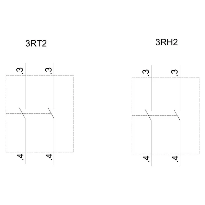 Siemens hulpcontactblok 3RH2911-1HA20, 2 NO, frontmontage, schroefklemmen