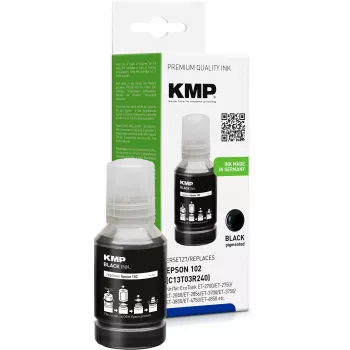 KMP zwarte inktfles compatibel met Epson 102/T03R14 (1642,1001)