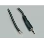 BKL Electronic 1101052 3,5 mm stereo jackstekker, 3-polig, metaal, soldeeraansluiting, 1 stuks