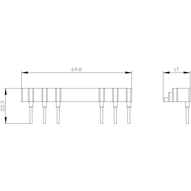 Siemens SIRIUS 3RA2913-3DA1 bedradingsmodule voor keercontactcombinaties, S00/S0, schroefklem, bovenliggende montage